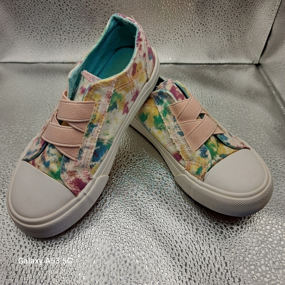 LILY & Dan Multi Colored Slip On Sneakers Kids Size 11/12